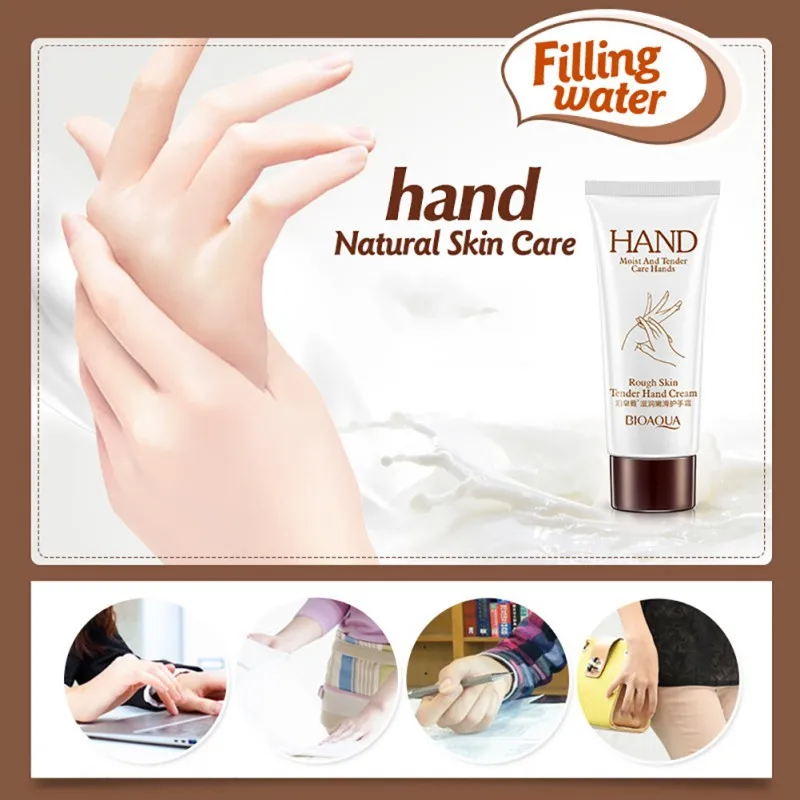 

80g Milk Hand Cream Moisturizing Nourish Anti-chapping Hand Care Lotions Handcream Hand Natural Skin Care