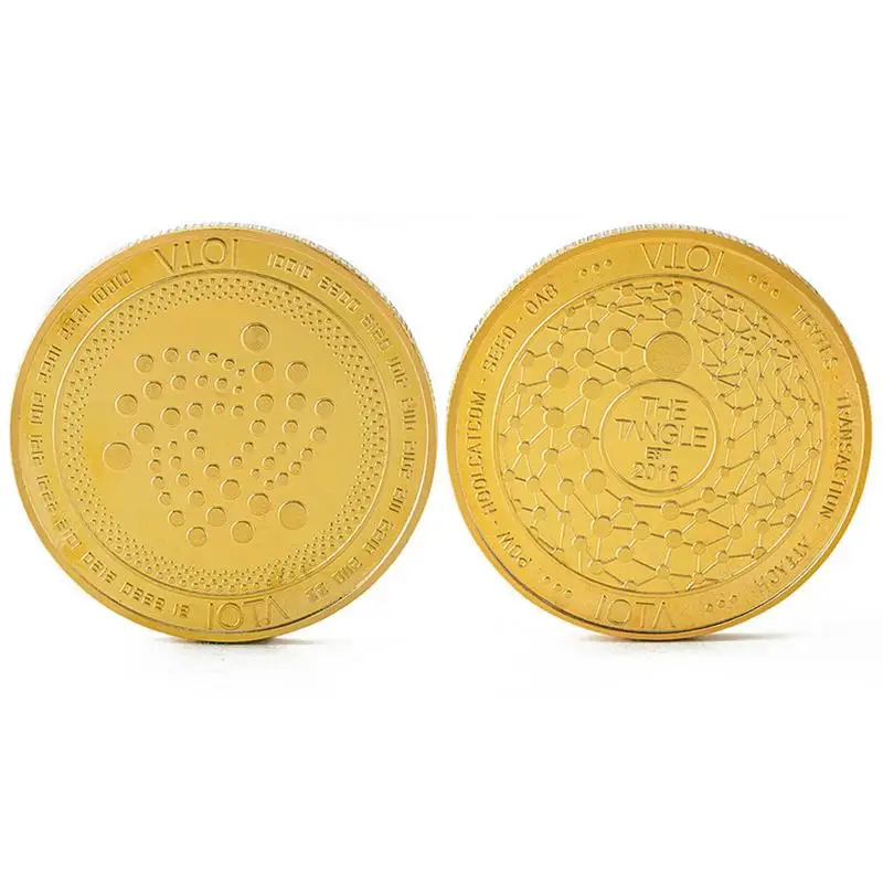 2018 Новое поступление IOTA Виртуальная цифровая валюта Биткоин рельефная