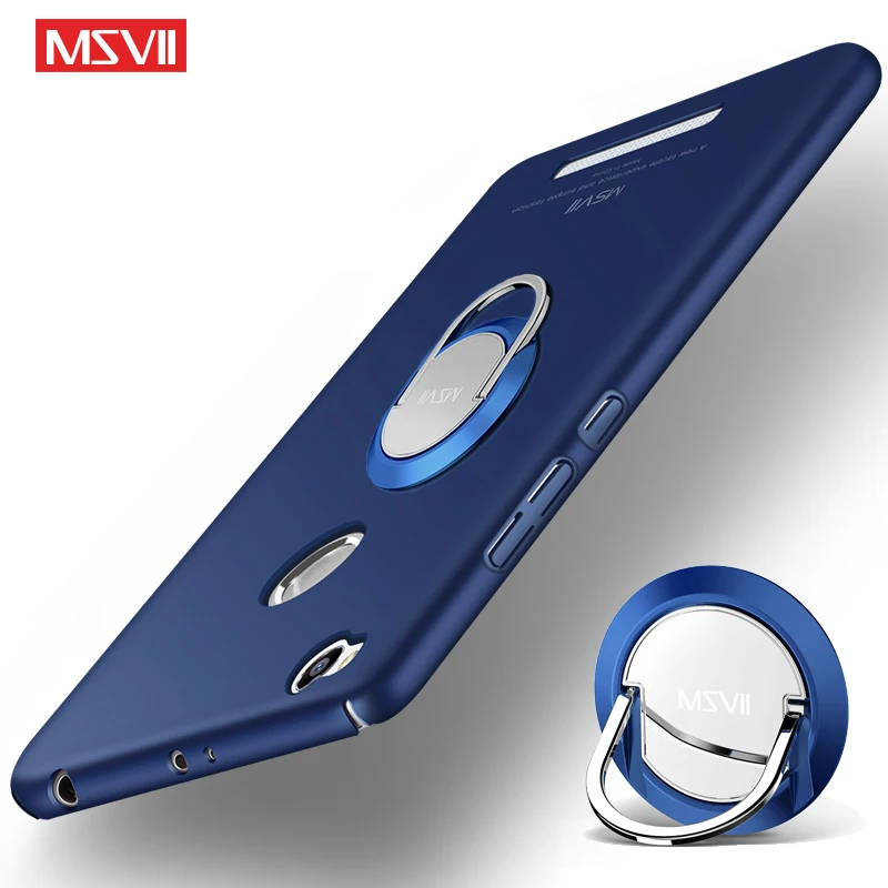 

MSVII Cover For Xiaomi Redmi 3S Case Slim Matte Cases For Xiomi Redmi 3 Pro Case Ring Holder PC Cover For Redmi 3 s 3s Pro Cases
