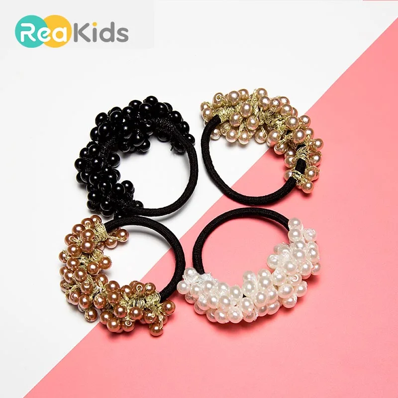 

REAKIDS Baby Elastic Hair Bands Hair Elastic Elastic Hairbands Bandanas Girls Hair Bands Hair Accessories Headwear For Girls