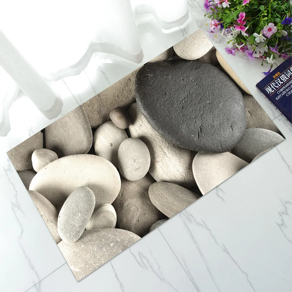 3D каменный напольный коврик для гостиной, кухонный ковер, водостойкий, для улицы, добро пожаловать, коврик для входной двери, нескользящий коврик для ванной, коврики для туалета - Цвет: Stone07