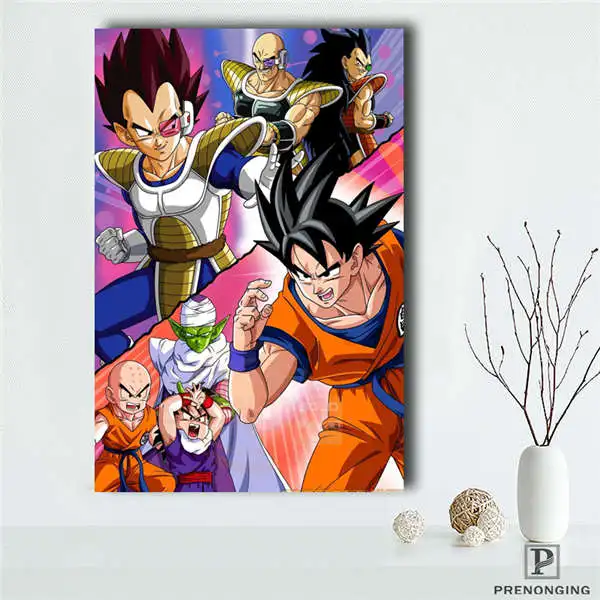 Съемная Фреска домашний декор es плакат топ продаж Dragon Ball Z Гоку аниме плакат#190114s07 - Цвет: Светло-зеленый