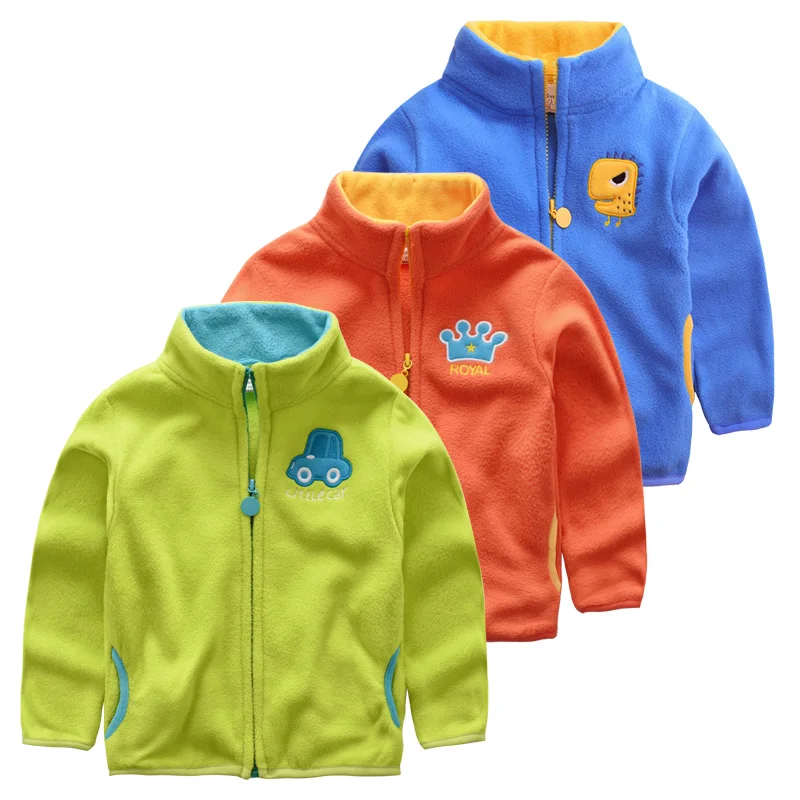 Boys Fleece Jacket winter 2016 Korean children baby girls children sweater cardigan jacket U619
