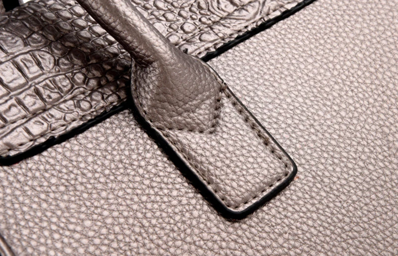 Women Handbag Crocodile Pattern Designer Luxury Leather Shoulder Bag Casual Crossbody Bags Sac A Main Fashion Style SS7134 (17)