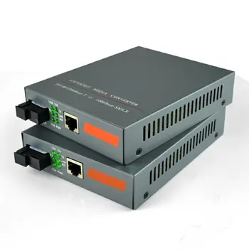

1pair Gigabit Fiber Optic Media Converter 1000Mbps Singlemode Single Fiber SC Port 20KM Internal Power Supply