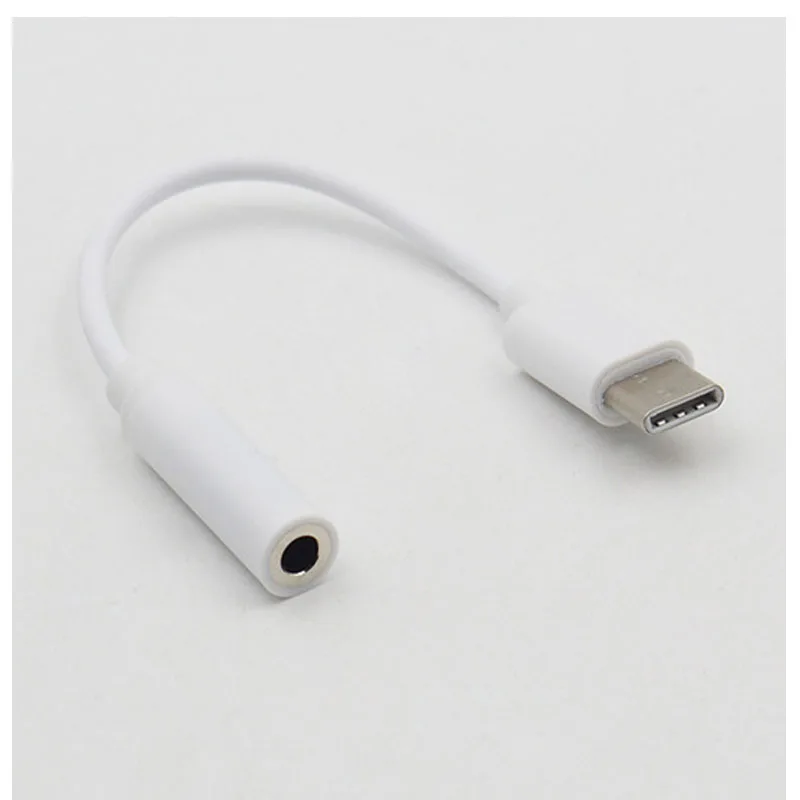 Тип-c до 3 5 ММ Наушники Кабель-адаптер. usb3.1 Male Aux Женский Джек для Mi 6 Letv 2 Пластик Тип
