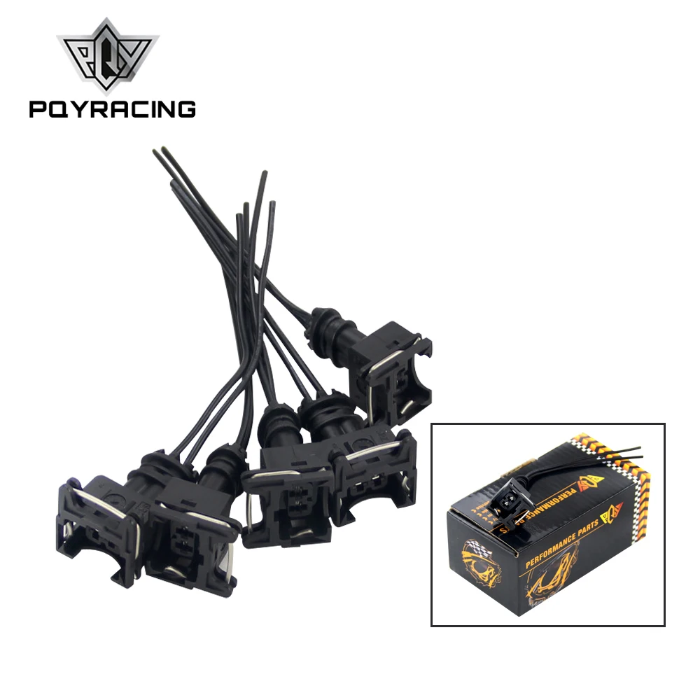 

5PCS /SET INJECTOR DYNAMICS EV1 Pigtail Clip Connector Fuel Injector Connectors For many cars EV1 Injector Plug PQY-FIC14