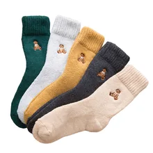 Японские модные носки в стиле Харадзюку хлопковые зимние теплые махровые уличные стильные пушистые шерстяные теплые носки женские рождественский подарок