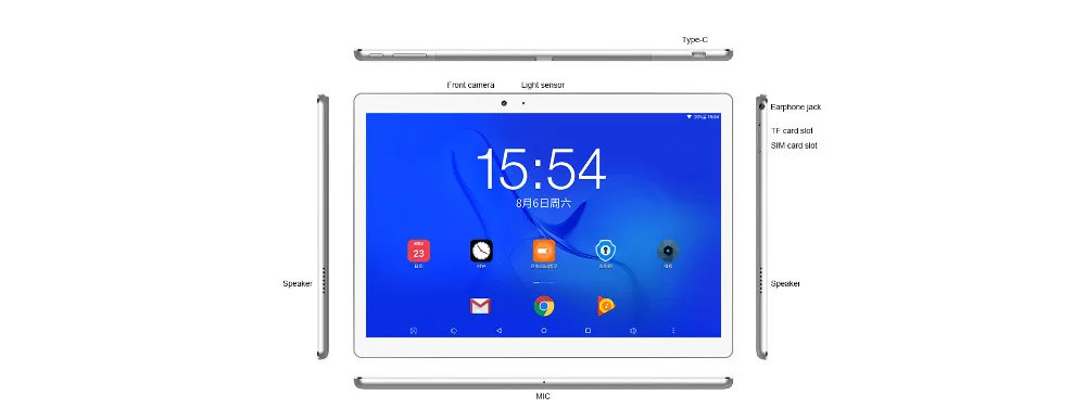 Teclast T20 Phablet MT6797X(X27) Deca Core 10,1 дюймов 2560*1600 ips 4 Гб Ram 64 Гб Rom Android 7,0 LTE 3g 13MP+ 13MP WiFi gps