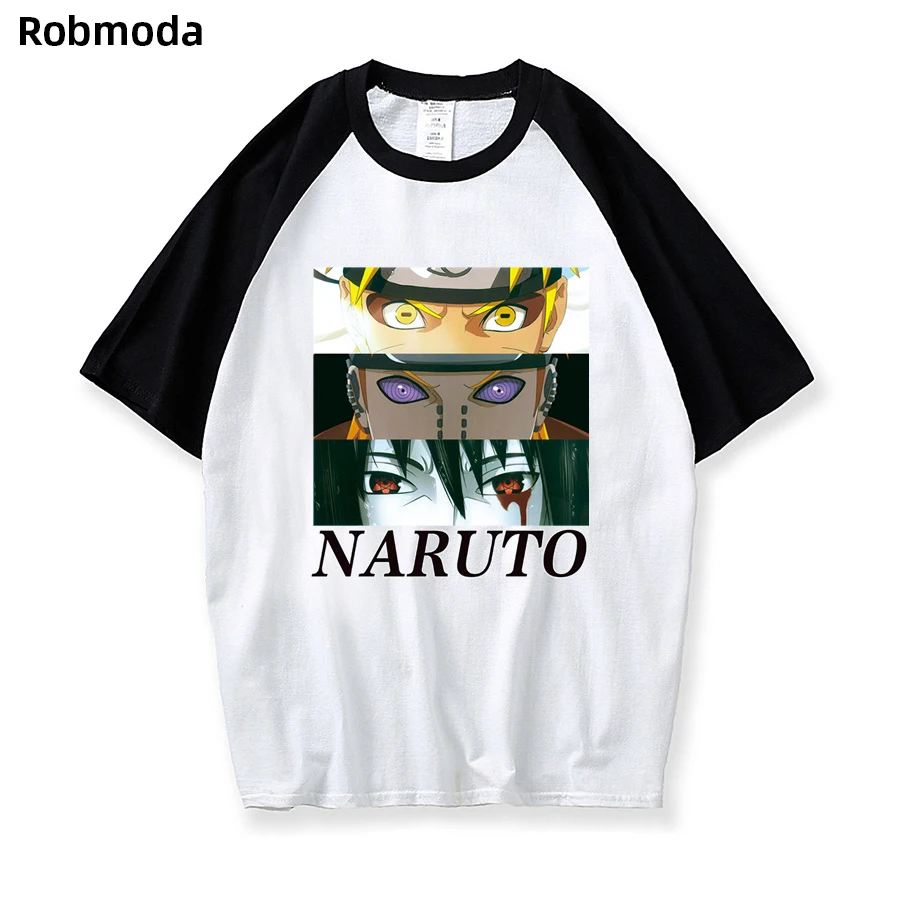 

Seven generation Naruto Shibata Sasuke Trend Anime print men & women tee shirt funny harajuku men clothes White camisa hombre