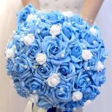 Свадебные 6 цветов Свадебный букет 30 ручной работы PE Roses buque de noiva Свадебные цветы Свадебные букеты pristian zoubutin