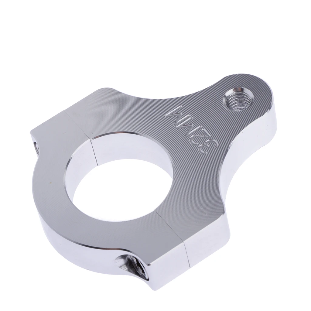 Steering Damper Stabilizer Clamp Mounting Adapter Bracket Fits Around the Fork Leg of The Bike Aluminum