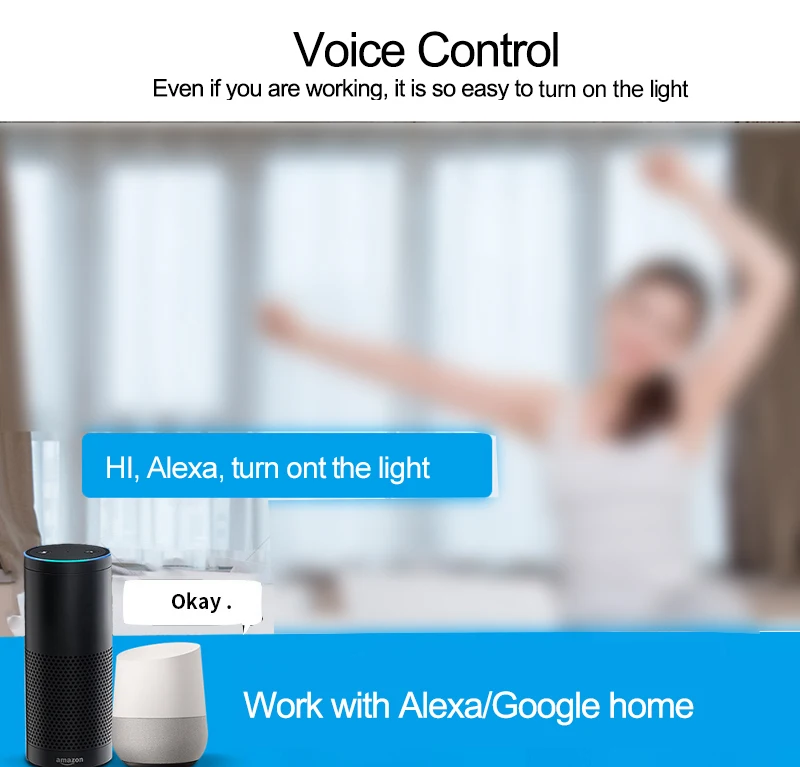 Smart wifi switch Voice control by Alexa google home