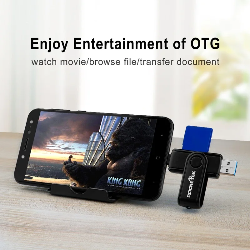 ROCKETEK US 3.0 Card Reader Multi 2 in 1 OTG Memory Card Reader 5Gbps Adapter For SD/TF Micro SD Computer Laptop Accessories. ROCKETEK US 3.0 Card Reader Multi 2 in 1 OTG Memory Card Reader 5Gbps Adapter For SD/TF Micro SD Computer Laptop Accessories.