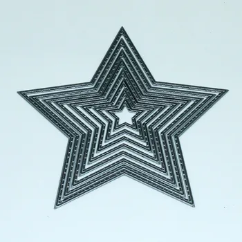 

YINISE 132 5 Star Metal Cutting Dies For Scrapbooking Stencils DIY Cards Album Decoration Embossing Folder Die Cutter Template