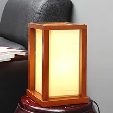 Высококачественные креативные деревянные настольные лампы в китайском стиле, прикроватные лампы для спальни, декоративные светильники для гостиной