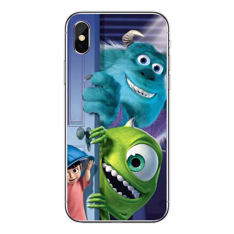 Cute Monsters University Mike Wazowski Slim Soft TPU Phone Case For iPhone 5s SE 6 6SPlus XS Max 8 8plus XR Case - Color: TPU