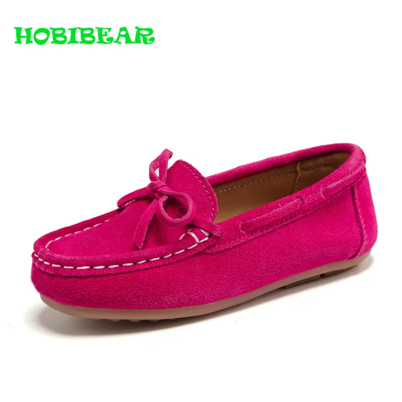 

HOBIBEAR Girls Loafers Shoes for Kids Red Yellow Casual Slip on Shoes Girls Weight Light Children Flats Sneakers Non-Slip Shoes