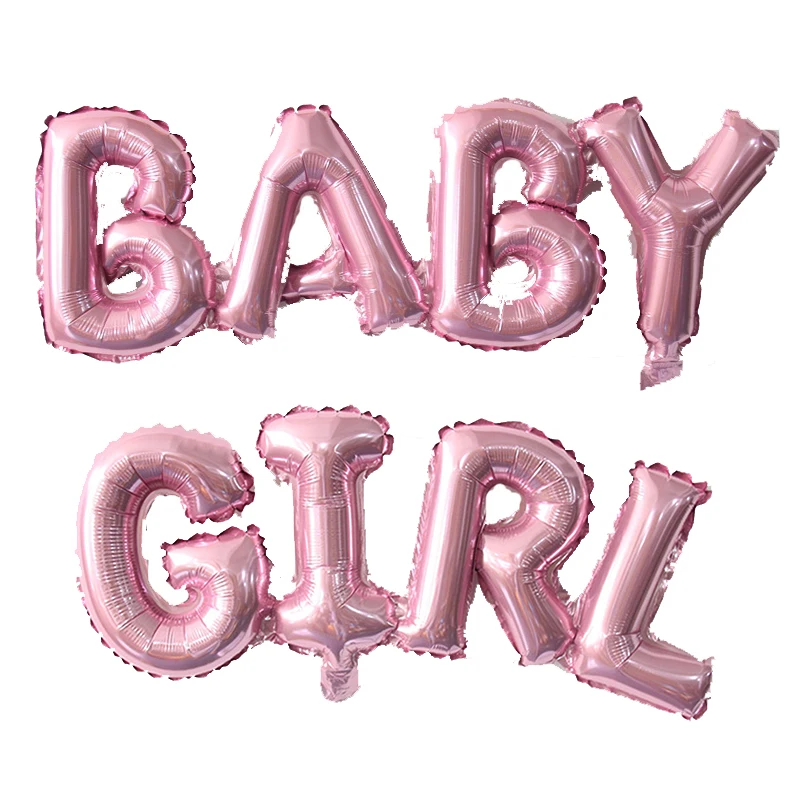 1 шт. 84*32 см розовый фон для малышей Фольга шар его мальчик девочка Baby Shower Пол