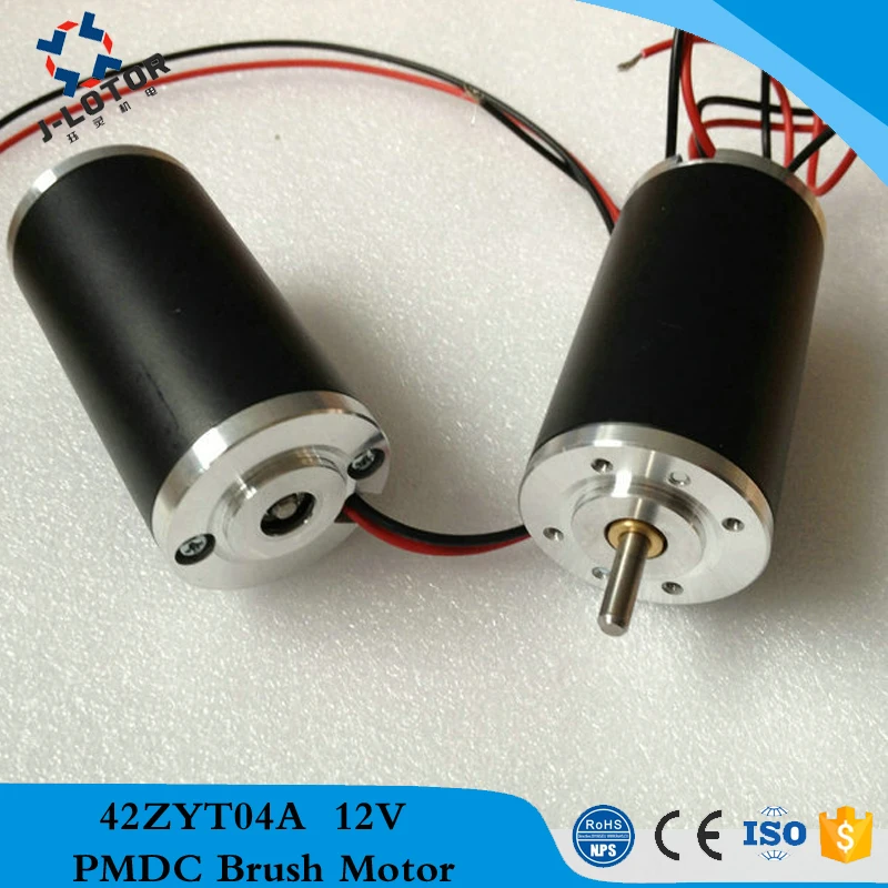 42ZYT04A 0.85A~ 2.85A 12v 24v 48v стабильная скорость и низкий уровень шума, постоянный магнит щетки постоянного тока Электродвигатель с 70 нм 3350 об/мин