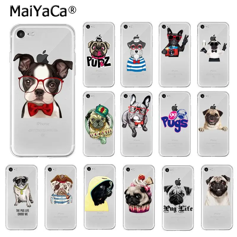 Мягкий чехол для телефона MaiYaCa Pet Dog puppy TPU высокого качества iPhone X XS MAX 6 6s 7 7plus 8 8Plus 5 5S