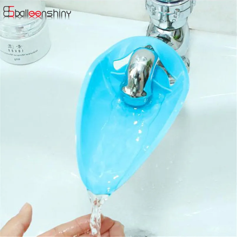BalleenShiny Silicone Sink Faucet Extender For Kids Guiding Washing Hands Easy Baby Hand Washing Kitchen Bathroom Accessories
