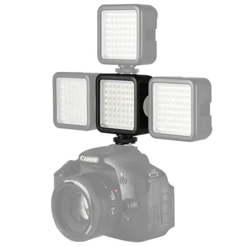 

49 LED Mini Video Light Camera Camcorder DSLR 3 Cold Shoe Mount Video Light Lamp LED Light for Canon Nikon DV Camcorder
