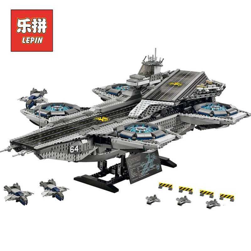

In Stock DHL Lepin Set 07043 3057Pcs Super Hero Shield Helicarrier Model Building Kits Blocks Bricks Educational Toys Gift 76042