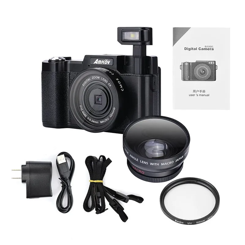 Original CDR2 24Mega pixel 1080P HD Mini Digital Camera 4Times Digital Zoom Camera with TFT Display Beauty Self timer Function