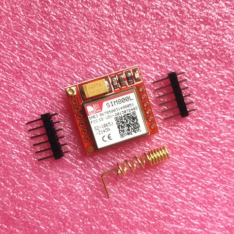 

50pcs/lot Smallest SIM800L GPRS GSM Module MicroSIM Card Core BOard Quad-band TTL Serial Port