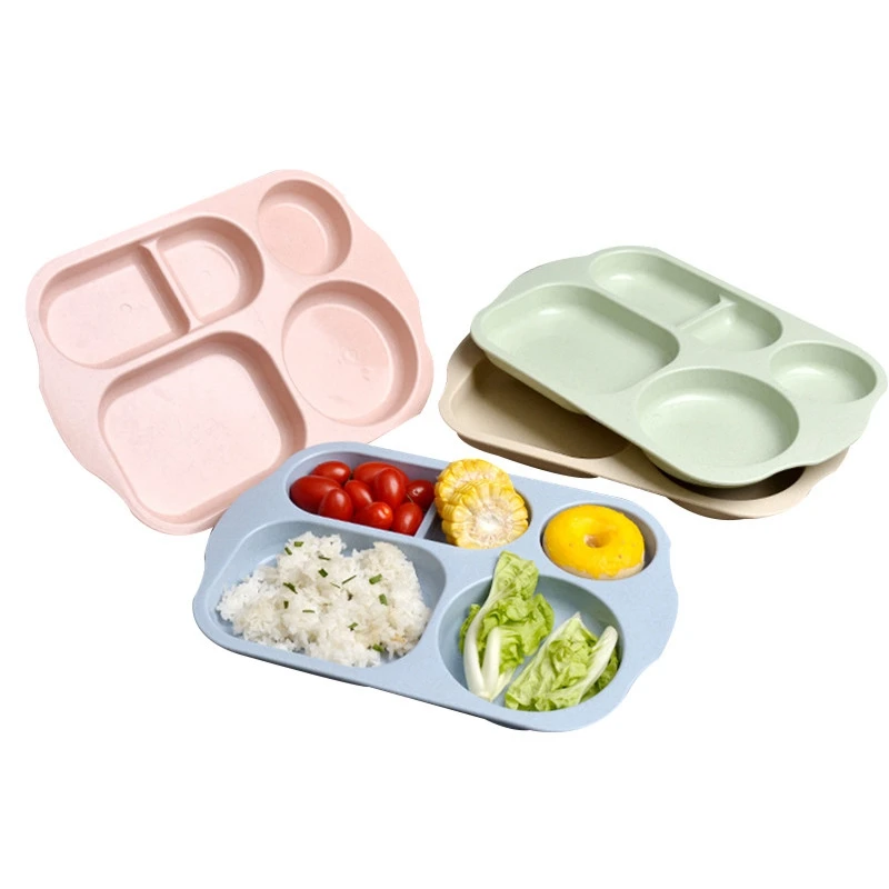 

1pc Baby Bowls Tableware Anti-slip Kids Plate Boy Girl Food Storage Plates Dishes Kid Feeding Bowls Infant Toddler Plate