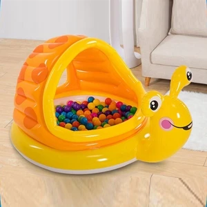 Intex Lazy Fish Shade детский бассейн надувной детский бассейн с навесом - Цвет: Lazy Snail