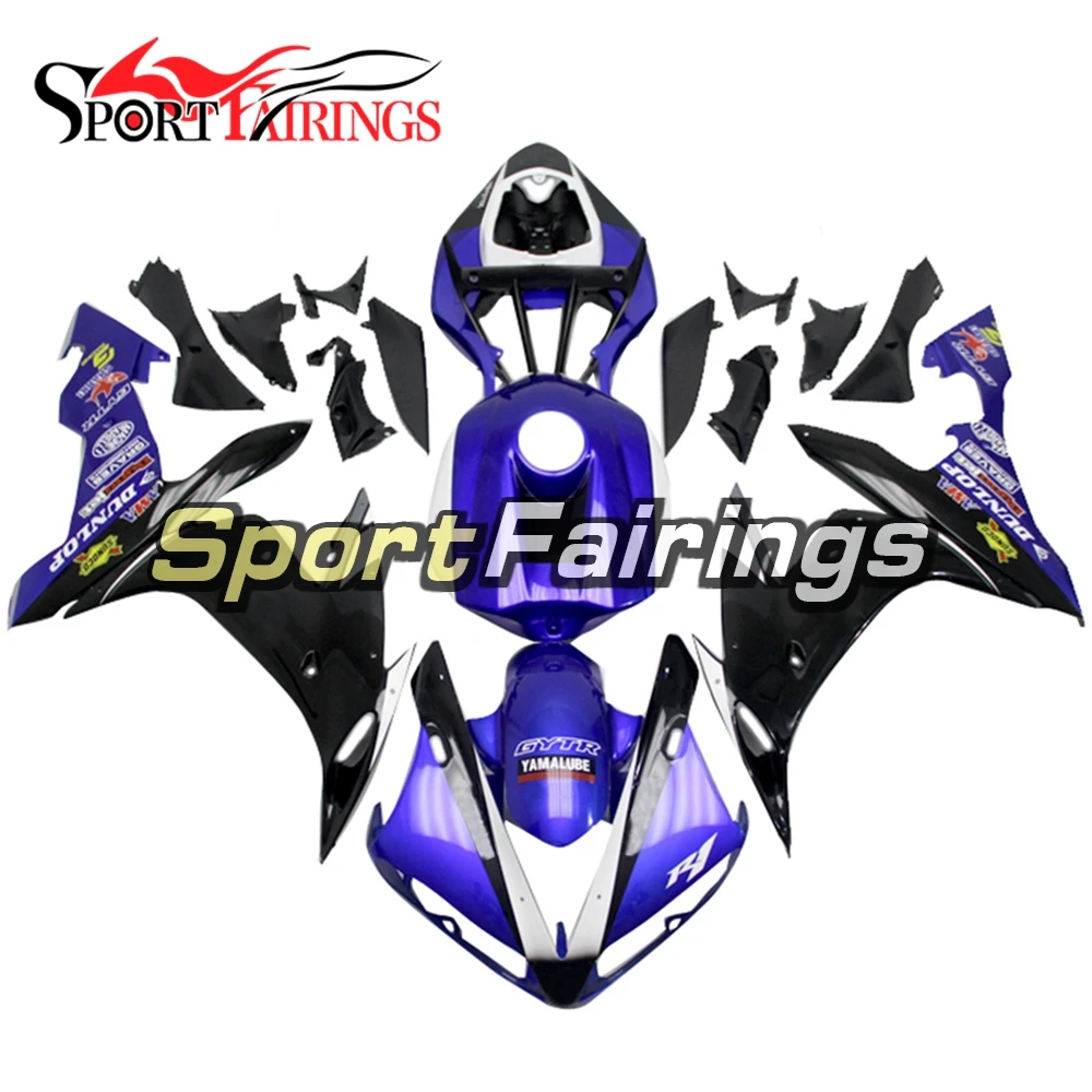 

Complete ABS Plastic Mortorcycle Fairings for Yamaha YZF1000 R1 2004 2005 2006 04 05 06 Blue Black Motorbike Body kits Bodyworks