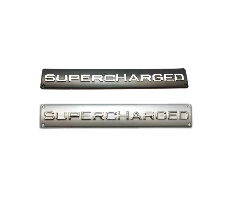 

1pcxMetal Aluminum Supercharged Badge Emblem Sticker For Car