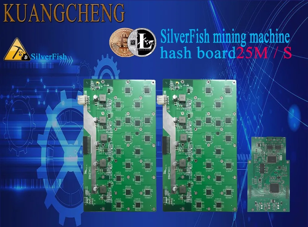 SilverFish hash board 25M Litecoin Miner Scrypt Miner 420w лучше чем ASIC miner Zeus 25M Litecoin может выгоду всем Scrypt c