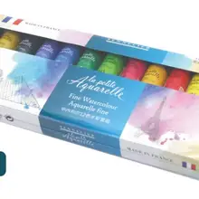 12 цветов сплошной акварельный торт Рисование для художника набор краски для студентов взрослых искусство Рисование Совместимо для sennelia тонкая Акварельная трубка 21 мл