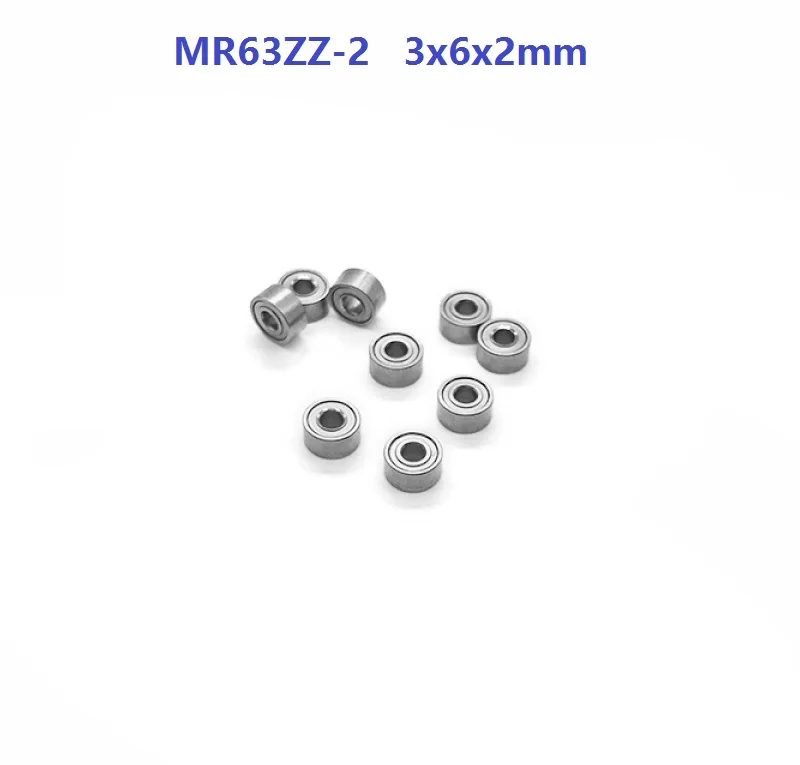 

50pcs/100pcs/500pcs MR63ZZ-2 MR63 ZZ Full Ball 3x6x2mm Miniature Deep Groove Ball Bearing double shielded 3*6*2mm