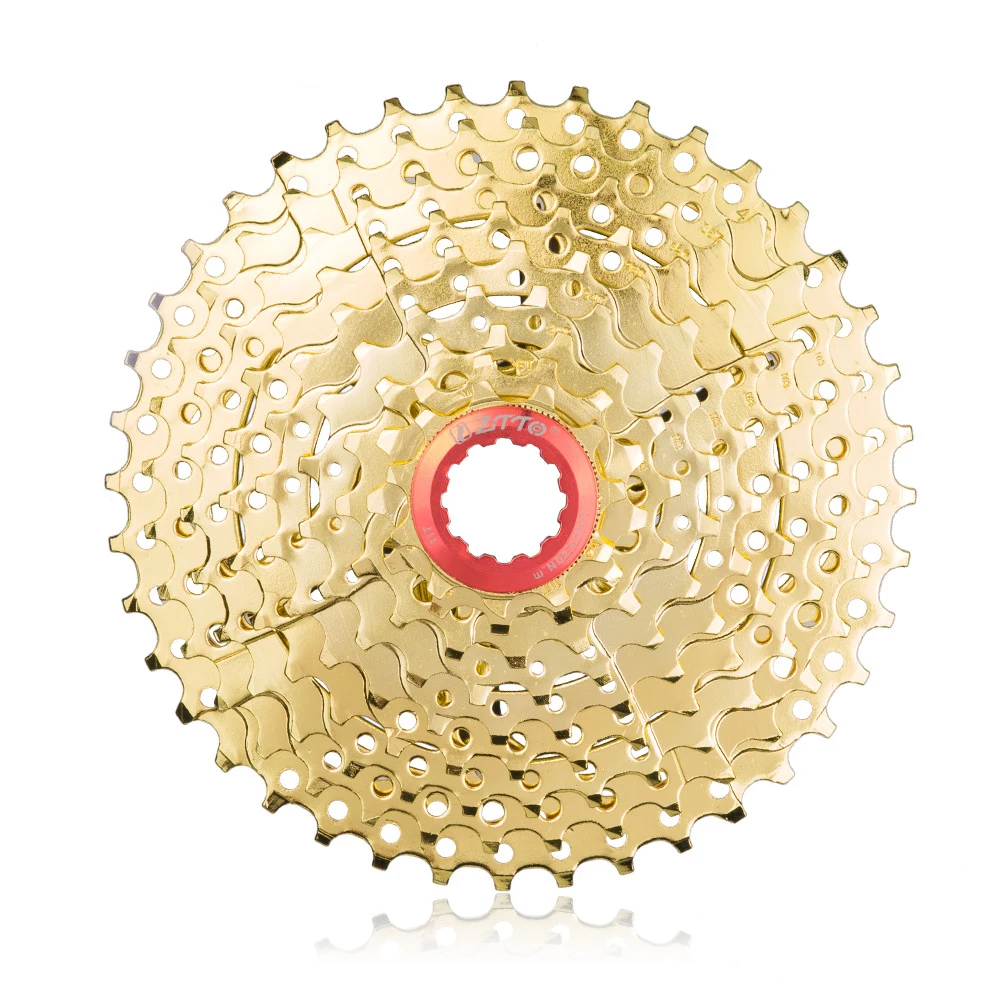

ZTTO Track 9 Speed 11-40T Big Flywheel Gold Flywheel Climbing Flywheel Tooth Sheet Mountain Bike Card Gear Change