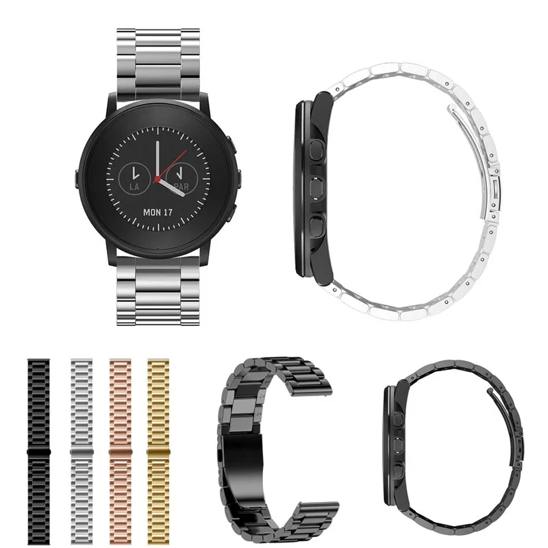 

New Arrival Stainless Steel Watchband Wrist Band Strap Replacement for Pebble Time Round LL@17