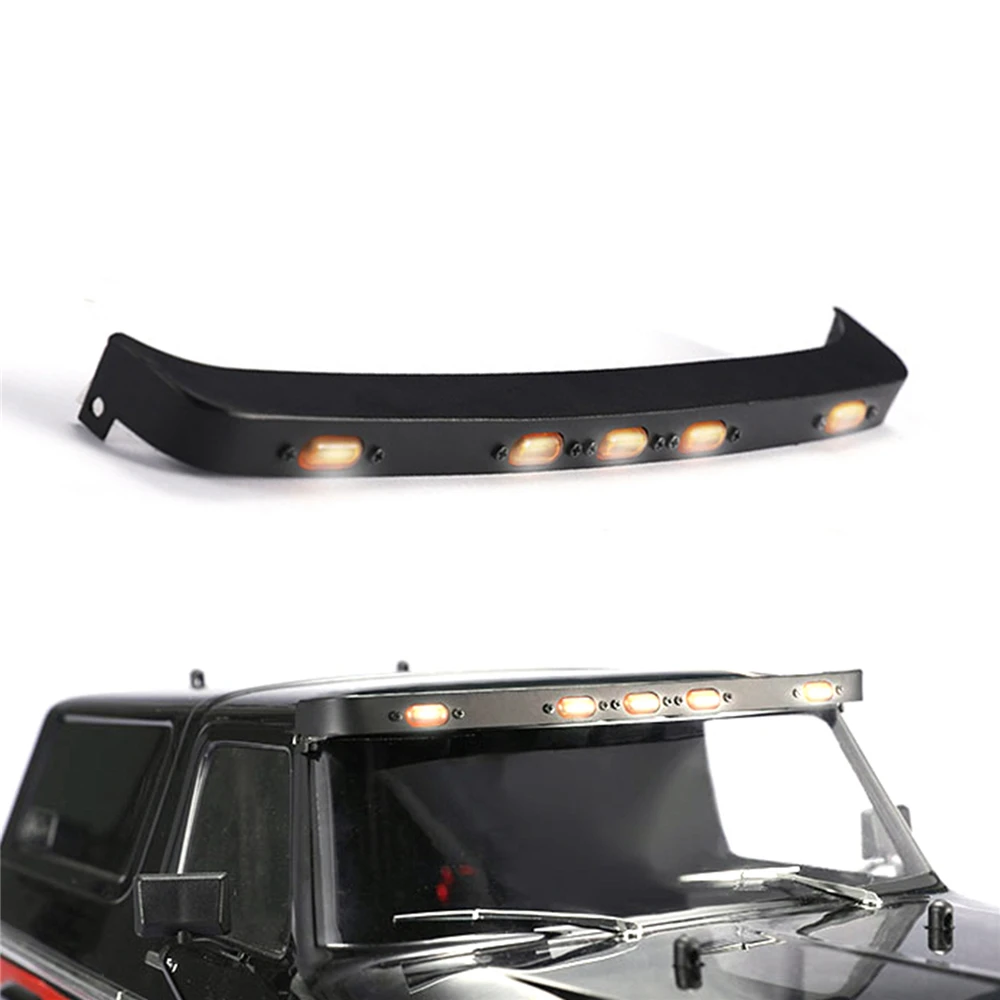 

All Metal Headlights Hat Light For 1/10 TRAXXAS TRX4 Ford Bronco Crawler RC Car Upgrade Parts Simulation Hat Light w/ Lamp Beads