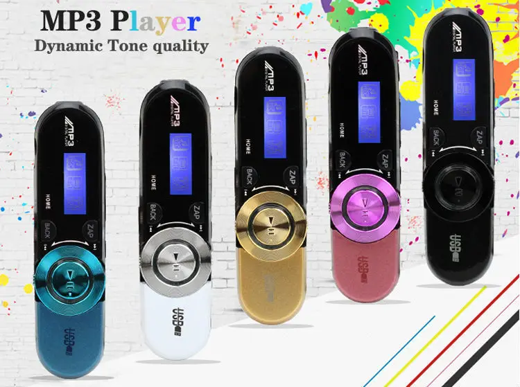 

Portable Mini USB Flash MP3 Player LCD Screen Support Flash 16GB TF Card Slot Digital mp3 music player FM Radio