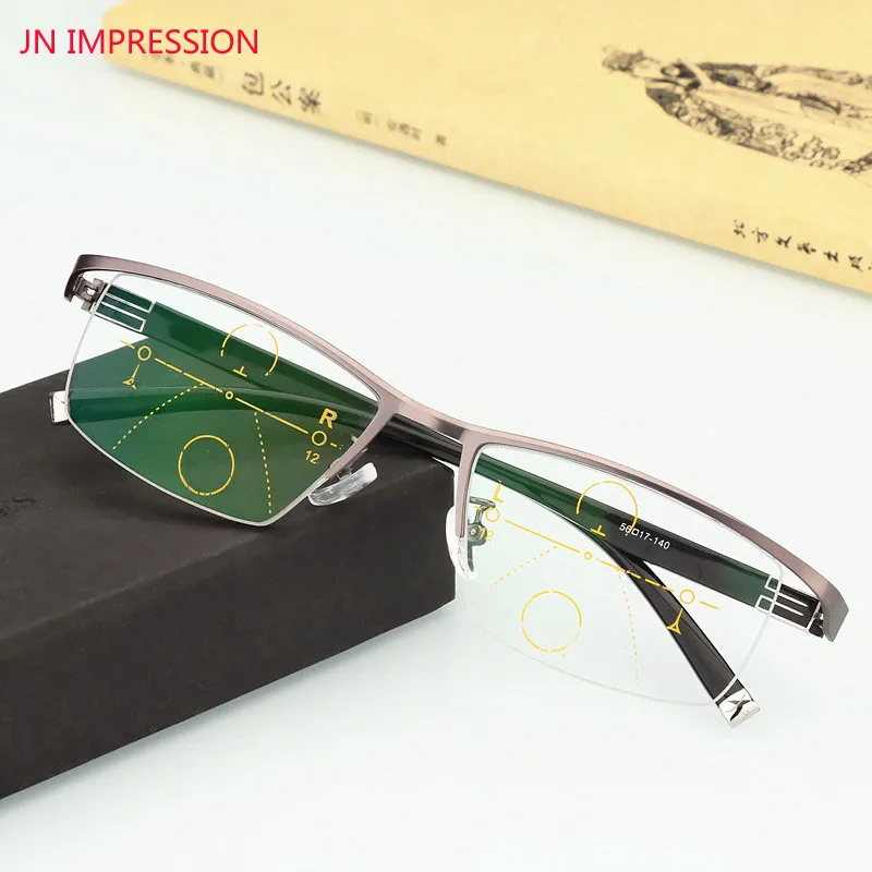 Germany Unique screw Design Progressive Multifocal Reading Glasses near