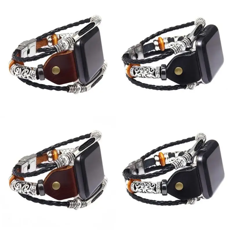 

Stainless Steel Watch Replacement Strap Bracelet Band for iWatch Antique Ethnic Style Strap for iWatch