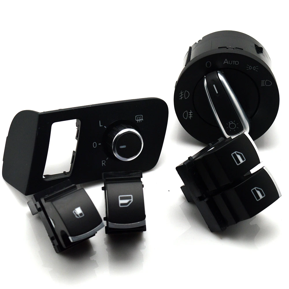 新しいクローム送料無料ミラースイッチ vw フォルクスワーゲントゥーラン 2003 2015 キャディー 5K3 959 857