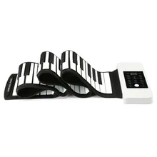 KONIX PC88 MIDI Flexible Silicone Electronic Roll Up Piano with Pedal