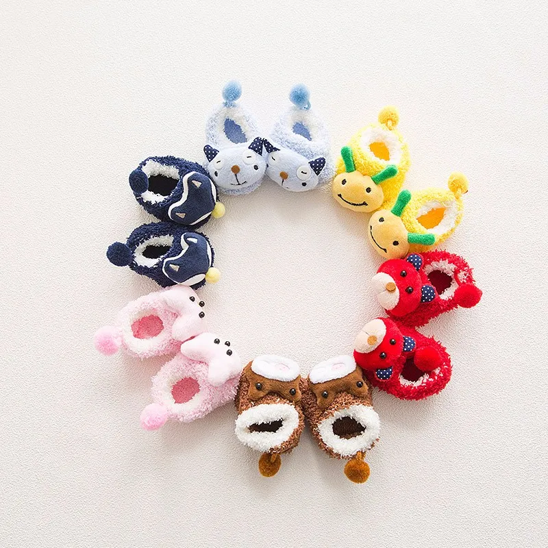New Baby Sock Coral Infant Socks Winter Creative Girl Sock 3D Cartoon Newborn Accessories Autumn Boys Product Warm Toddler Props (15)