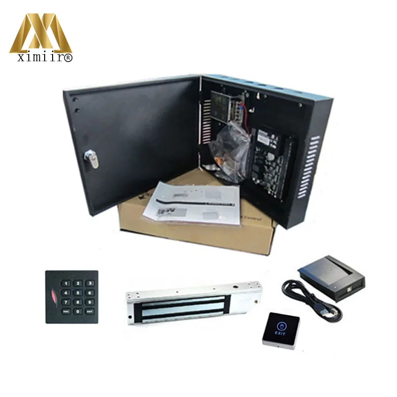 

With power supply and metal box C3-100 access control system kit keypad card reader and other accessories