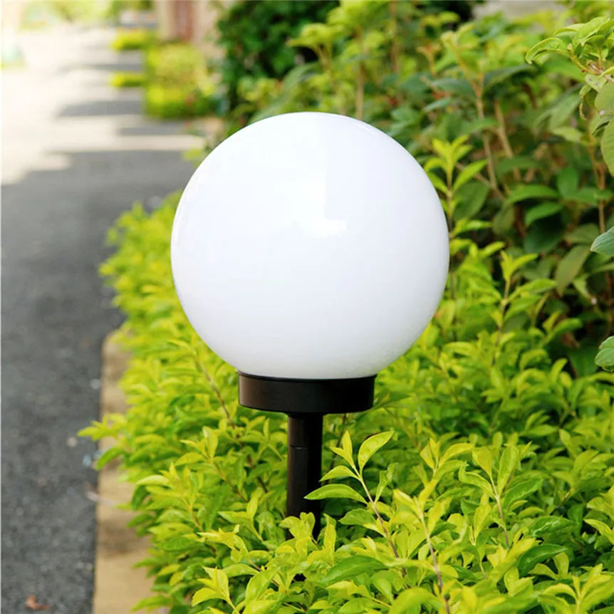 LED Solar Power Outdoor Garden Path Yard Ball Light Lamp Lawn Road Patio Garden Courtyard Lawn Path ground Light 0530