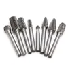 8 Pcs/set 6mm-12mm Tungsten Carbide Burr Bit CNC Engraving 1/4