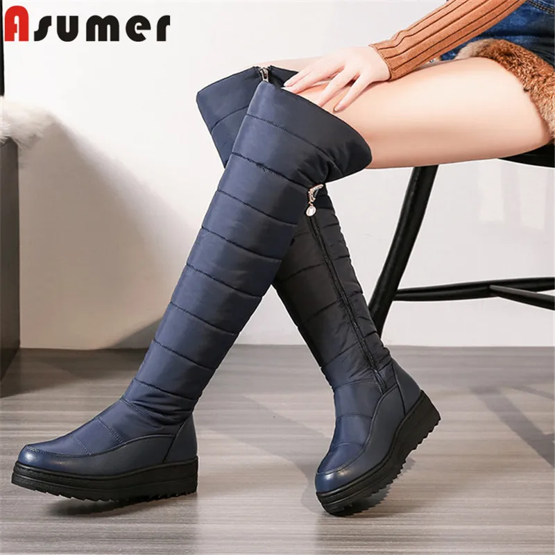 Aliexpress.com : Buy ASUMER 2018 fashion winter keep warm snow boots ...